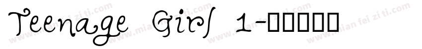 Teenage Girl 1字体转换